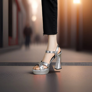 Small Feet Chunky High Heel Sandal Shoes TS368