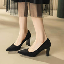 Small Feet Chunky Suede Pump Shoes SS2752