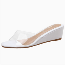 Small Feet Clear Strap Mid Wedge Sandals FS32