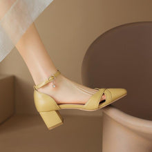 Small Feet Cross Strap Block Heel Sandals ES133