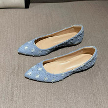 Small Feet Denim Cotton Flat Heel Shoes AW2655