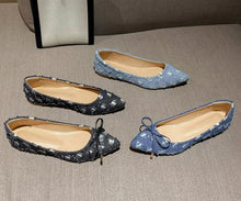Small Feet Denim Cotton Flat Heel Shoes AW2655