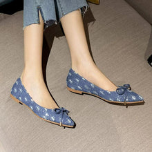 Small Feet Denim Cotton Flat Heel Shoes AW2655