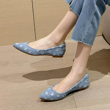 Small Feet Denim Cotton Flat Heel Shoes AW2655