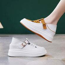 Small Feet Fashion Leather Sneakers With Buckle SS2798