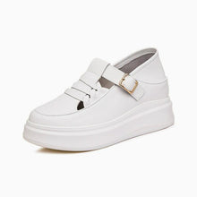 Small Feet Fashion Leather Sneakers With Buckle SS2798