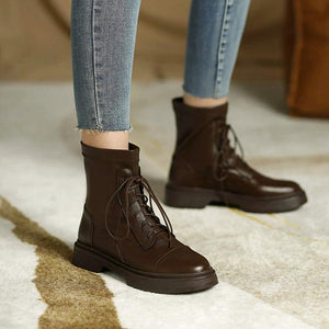 Small Feet Flat Low Heel Ankle Boots FS301