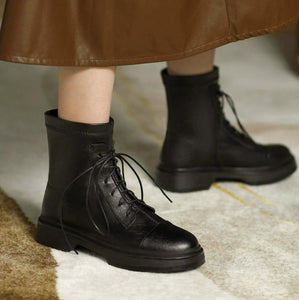 Small Feet Flat Low Heel Ankle Boots FS301