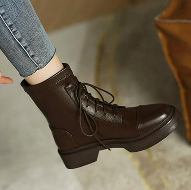 Small Feet Flat Low Heel Ankle Boots FS301