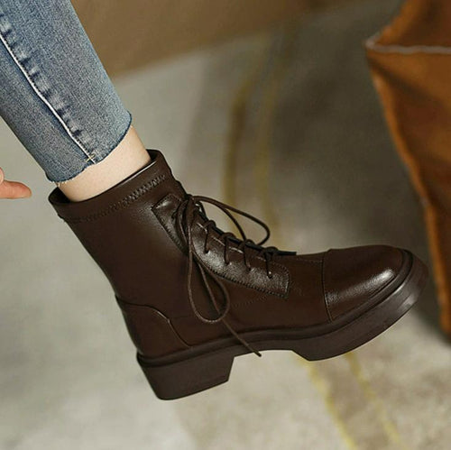 Small Feet Flat Low Heel Ankle Boots FS301