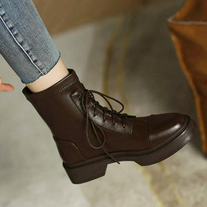 Small Feet Flat Low Heel Ankle Boots FS301
