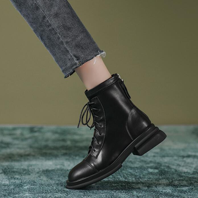 Women's lace up boots with zipper clearance