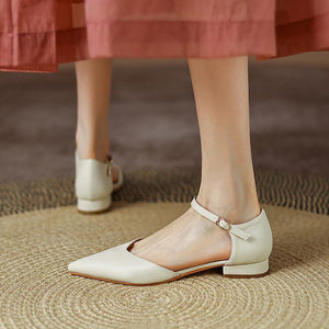 Small Feet Ladies Pointy Flat Heel Sandals MS123