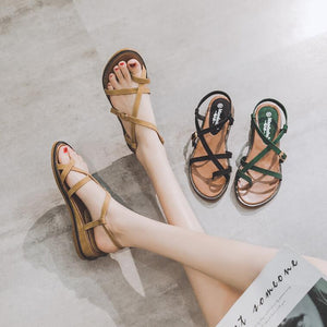 Small Feet Low Wedge Heel Strappy Sandals MS182