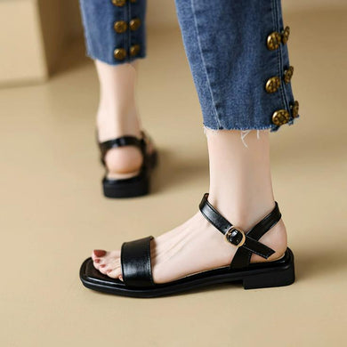 Small Feet One Strap Flat Heel Sandal Shoes FS220