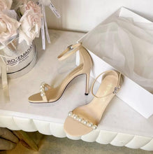 Small Feet One Strap Pearl High Heel Shoes BS236