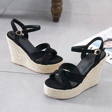Small Feet Open Toe High Wedge Heel Sandals MS386