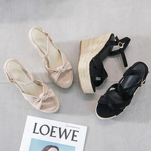 Small Feet Open Toe High Wedge Heel Sandals MS386