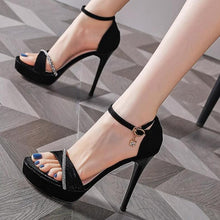 Small Feet Open Toe Platform Ankle Strap High Heels TS35