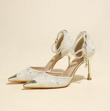 Small Feet Pearl Ankle Strap Heels AW2643