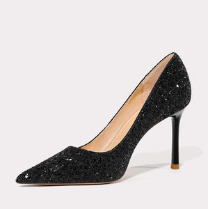 Small Feet Petite Size 3 Glitter Dress Heels TS12