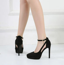 Small Feet Platform Ankle Suede High Heels AW2626