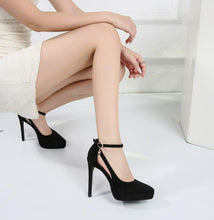 Small Feet Platform Ankle Suede High Heels AW2626