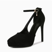 Small Feet Platform Ankle Suede High Heels AW2626