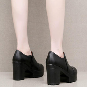 Small Feet Platform Chunky Ankle Boots FS189