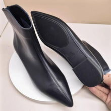 Small Feet Pointy Leather Ankle Boots TS267