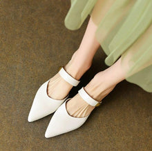 Small Feet Pointy Toe One Strap Slip On Sandals FS103