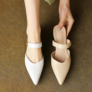 Small Feet Pointy Toe One Strap Slip On Sandals FS103