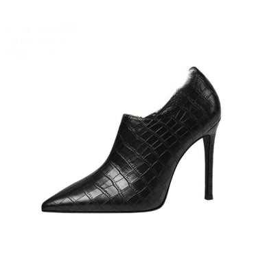 Small Feet Printed Leather High Heel Shoes FS291