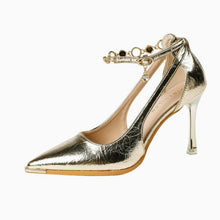 Small Feet Side Empty Metallic Heel Pumps AW2698