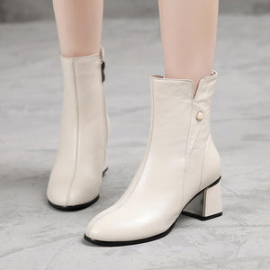Small Feet Side Zipper Ankle Boots DS108