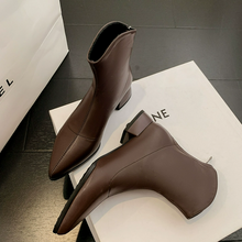 Small Feet Size 3 Block Heel Pointed Boots MS586