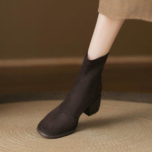 Small Feet Slip On Block Short Boots FS191