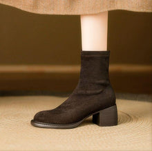 Small Feet Slip On Block Short Boots FS191