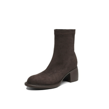 Small Feet Slip On Block Short Boots FS191