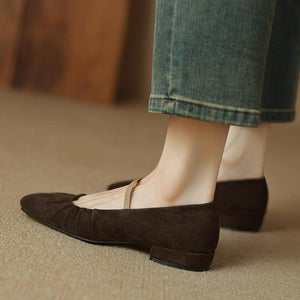 Small Feet Square Toe Flat Shoes MS302