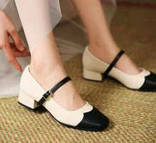 Small Feet Square Toe Mary Jane Pump Shoes FS77