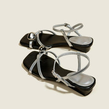 Small Feet Strappy Flat Block Heel Sandals SS27113