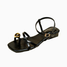 Small Feet Strappy Flat Block Heel Sandals SS27113