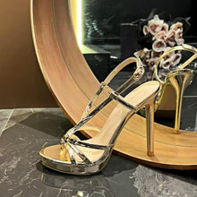 Petite Platform High Heel Patent Pump Shoes TS313