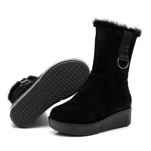 Small Feet Thicksole Mid Calf Boots DS12