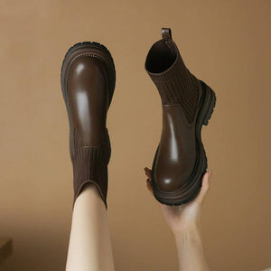 Small Feet Thicksole Slip On Ankle Boots FS205