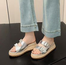 Small Feet Two Straps Wedge Sandal Shoes SS27128