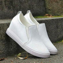 Small Feet White Leather Inner Heel Shoes SS27124