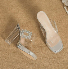 Small Feet Women's Clear Chunky Heel Shoes SS2614