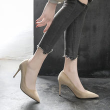 Small Size 1 Pointed Suede Heel Pumps JESS